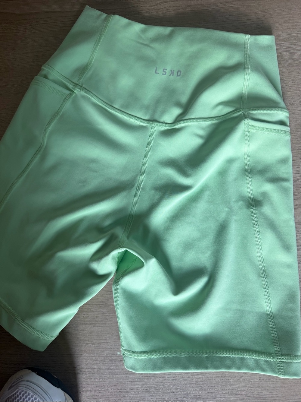 LSKD ultra high rise fusion 6”shorts with pockets